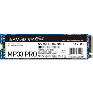 Team Group MP33 PRO 512 GB M.2 PCI Express 3.0 NVMe 3D NAND
