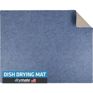 Drymate XL Dish Drying Mat Oversized (19 X24) Lavprofil Super Absorberende hurtig tørstof Vandtæt og slipbestandig til køkken Tæller Trimmabel Le