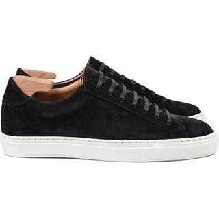 Skolyx premium-sneaker i sort ruskind