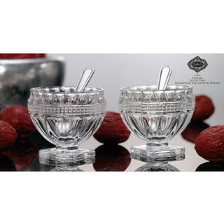 Godinger salt og peber kældre ryster med skeer - sæt af 2