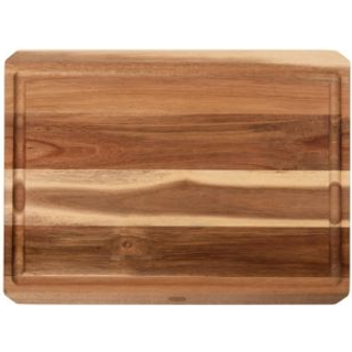 Dexas Angled Acacia Wood Cutting Board med brønd 15 x 20 tommer