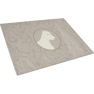 Caroline's Treasures CK2216LCB Westie i køkkenglasskæringsbrættet Stor dekorativt tempereret glas Køkkenskæring og serveringsplade Stor i stor st