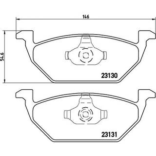 Bremseklodser BREMBO P 85 041X