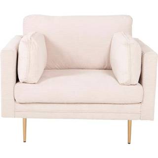 Boom lænestol fløjl beige.