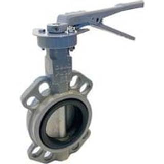 MERKUR butterflyventil Wafer SAF2507 NbR liner DN100