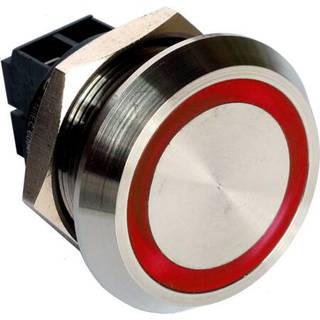 Rockwell Trykknap rød lys piezo 800k-22