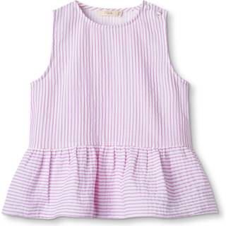 Fliink Ciao Til Toppen Cloud Dancer Pink Stripe 12 months  Lyserød  12 måneder  unisex