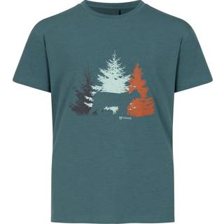 Urberg Juniors' Bamboo Print Tee Silver Pine, 122/128