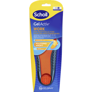 Scholl GelActiv WORK indlægssåler str. L