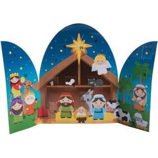 Sjov Express - Paper Nativity Adventskalender til jul - papirvarer - Kalendere - Kalendere - Jul - 12 stykker