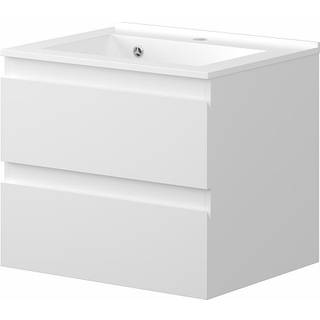 Venedig badmøbel med vask - hvid højglans