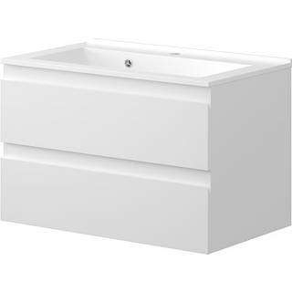 Venedig badmøbel med vask - hvid højglans