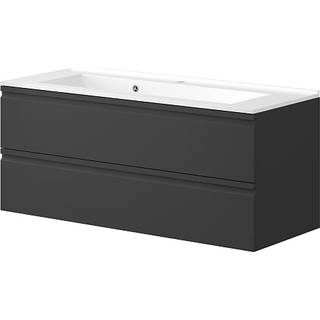 Sydney badmøbel med vask - mat sort