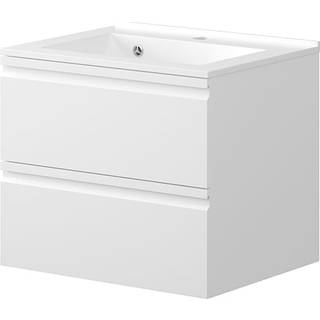 Sydney badmøbel  med vask - hvid højglans