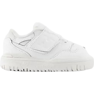 New Balance Børn 550 Bungee Lace with Top Strap i Hvid læder, Størrelse 21