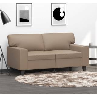 2-Personers Sofa Kunstlæder - 120 cm / Cappuccino