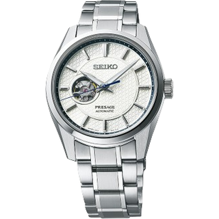 Seiko Presage Sharp Edged Midday Automatic White Dial Stainless Steel Bracelet Men's Watch SPB309J1
