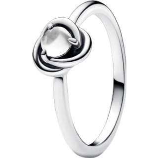 Pandora April Birthstone Eternity Circle Ring - 54 - White