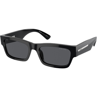 Prada Mand PR A03S 16K07T Solbriller Acetat Sort Blå Firkantet Normal