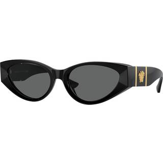 Versace Kvinde VE4454 GB1/87 Solbriller Acetat Sort Grå Cat Eye Normal