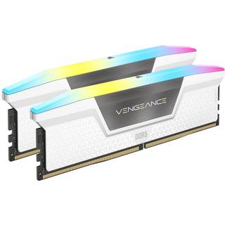 Corsair Vengeance RGB DDR5-5600 - 32GB - CL40 - Dual Channel (2 pcs) - Intel XMP - Hvid med RGB
