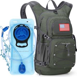 Maelstrom Hydratisering Rygs?k Vandring rygs?k med 2L vandbl?re med h?j str?mning Bidventil Vand Rygs?k M?nd Kvinder Letv?gtisolering til vandret