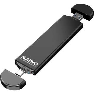 Maiwo K1683L Eksternt kabinet M.2 SATA SSD til USB og USB A B C 5Gbps-Key og Key B & M UASP 2280 2260 2242 2230 Aluminimum
