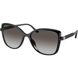 Michael Kors Kvinde MK2181U MALTA 30058G Solbriller Injiceret Sort Grå Sommerfugl Normal Skygge