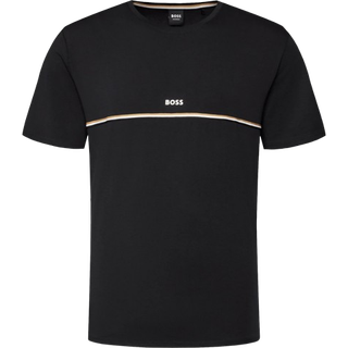 Pyjamas-T-shirt i bomuld med stræk og logoprint