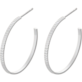 Pernille Corydon Large Sea Reflection Hoops Sterling Sølv Øreringe