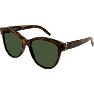 SAINT LAURENT Kvinde SL M107 003 Solbriller Acetat Havana Grøn Cat Eye Normal