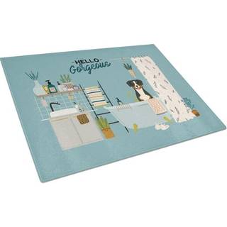 Caroline's Treasures CK7460LCB Entlebucher i badekar glasskærebord Stort dekorativt tempereret glasskæreskæring og serveringsplade i stor størrel