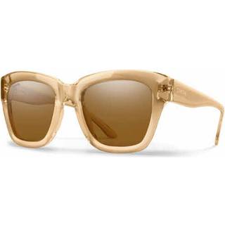 Smith SWAY Polarized HAM/L5 52 Solbriller Kvinder Brun - Transparent Beige Brown - 52mm