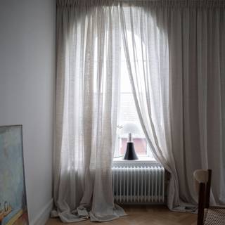 Mimou Ellie Gardin Dobbelt Bredde 290x290 Cm - Gardinlængder Polyester Seagrass Nature - WI19860