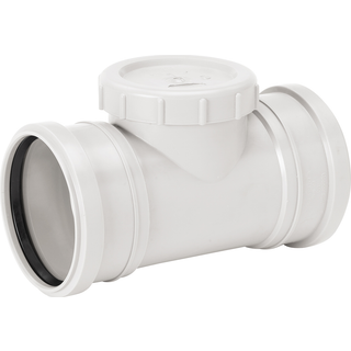 Uponor Decibel renserør 110 mm med 2 muffer