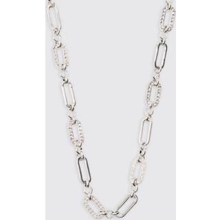 Mens Chain Link Necklace In Silver