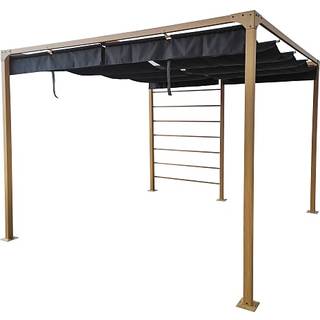 Bali pergola alu stel 3x3 meter - teaklook