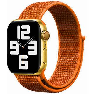 Apple Watch (42/44/SE/45/46/49mm) Lippa Nylonrem - Rustrød