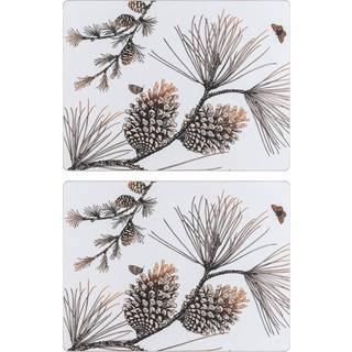Åry Home Pine Cone dækkeservietter 2-pak Cotton white