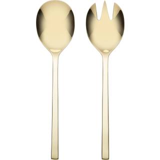 Oneida Allay Champagne Everyday 2 Piece Salad Server Set 2 Count Metallic