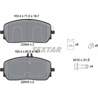 Bremseklodser TEXTAR 2294401