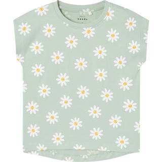 Name It Silt Green Daisy Flowers Top