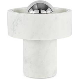 Stone Portable bordlampe / batterilampe, hvid/sølv