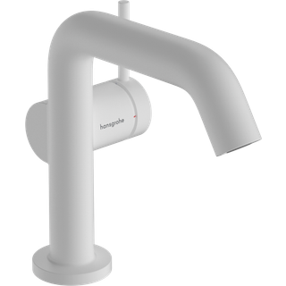 Hansgrohe Tecturis S håndvaskarmatur 110 Fine m/Push-open ventil i mat hvid