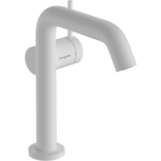 Hansgrohe Tecturis S håndvaskarmatur 150 Fine m/Push-open ventil i mat hvid