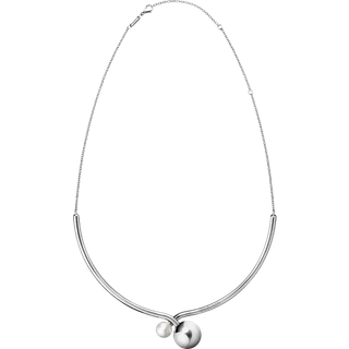 Calvin Klein Bubbly Silver Stainless Steel Choker Necklace KJ9RMJ040300