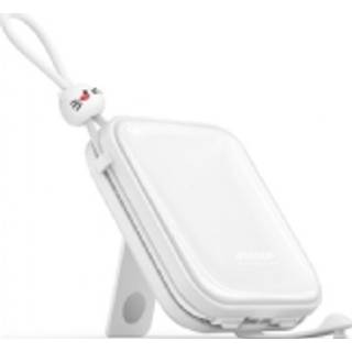 Joyroom JR-L008 Plus Cutie Series powerbank 22.5W 20000mAh m. stand + kabel - hvid