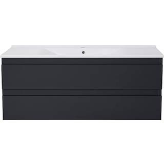 Venedig badmøbel med vask - mat sort