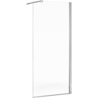 Gustavsberg Square Brusevæg Klart glas, poleret profil 100 cm