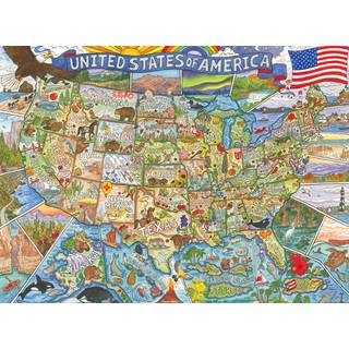 Buffalo Games - Carrie Wagner - Farverigt land - 1000 stykker Jigsaw -puslespil til voksne -udfordrende puslespil perfekt til spilaftener - Færdi